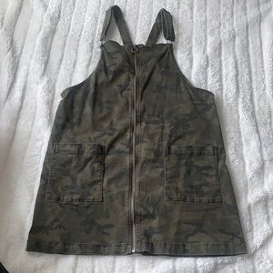 SO brand kohl’s juniors/women’s size XL camo print overalls dress. Used once